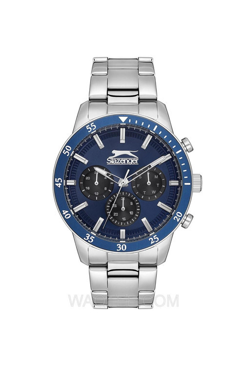 SL.09.2260.2.01 Quartz Çelik Gri Lacivert Kadran 45 mm Erkek Kol Saati