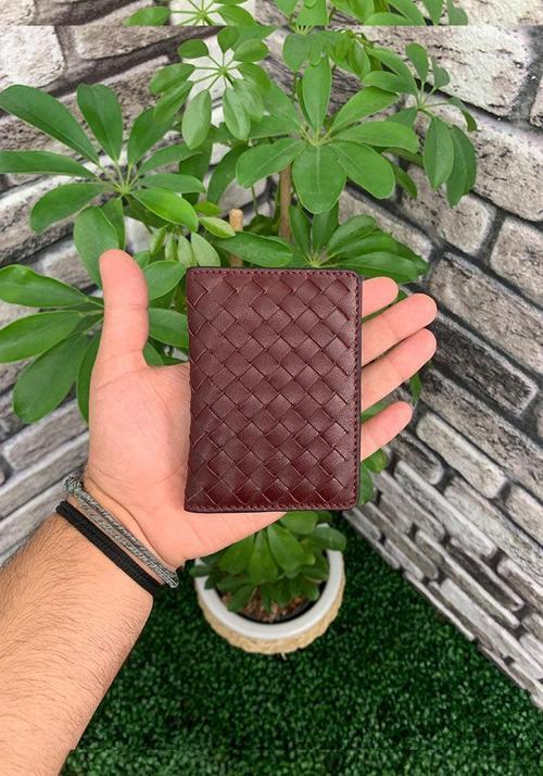 El Örgüsü Bordo Deri Kartlık - GRD2403XW22230