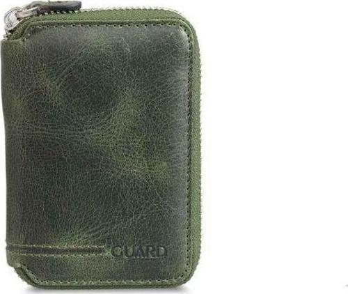 Fermuarlı Antik Yeşil Deri Mini Cüzdan - GRD2403XW22441