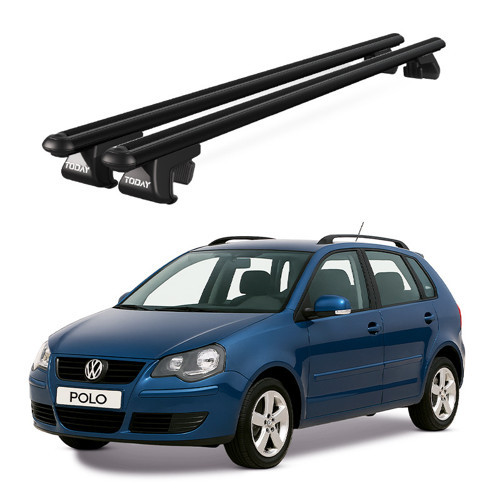 Venüs Volkswagen Polo (2001-2009) Uyumlu Siyah Ara Atkı Port Bagaj Tavan Barı