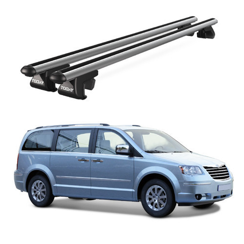 Venüs Chrysler Voyager (2006-2014) Uyumlu Gri Ara Atkı Port Bagaj Tavan Barı