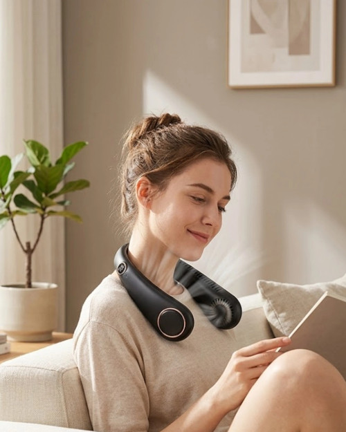 İthalat® Gizli Turbo Tasarımlı Sessiz Çalışan Boyun Fanı