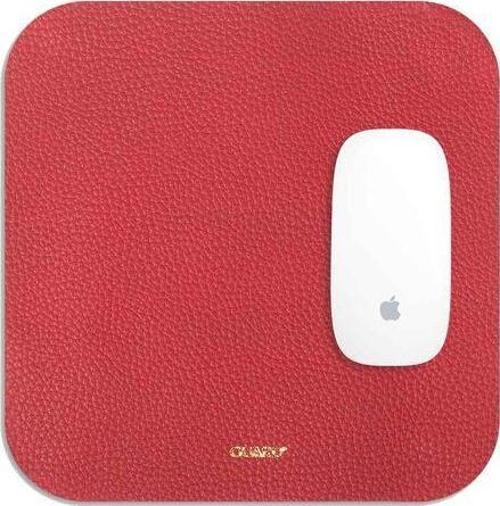 Kırmızı Deri Mouse Pad 22 x 22 Cm - GRD2403XW22324