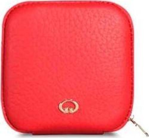 Kırmızı Fermuarlı Deri Mini Aksesuar Çantası - GRD2403XW22212