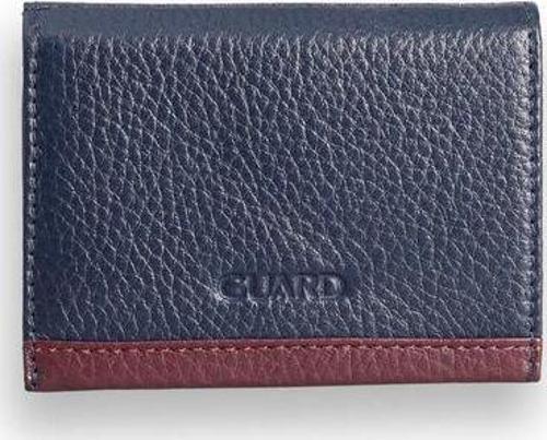 Lacivert - Bordo Çift Renk Bölmeli Hakiki Deri Kartlık - GRD2403XW22577