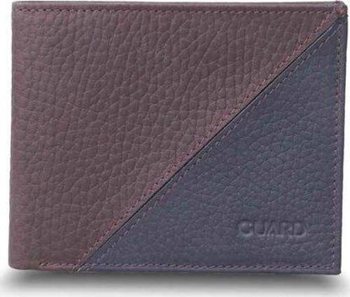 Mat Bordo - Lacivert Yatay Deri Cüzdan - GRD2403XW22272
