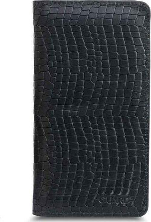 Plus Telefon Girişli Siyah Texas Baskı Deri Unisex Cüzdan - GRD2403XW22297