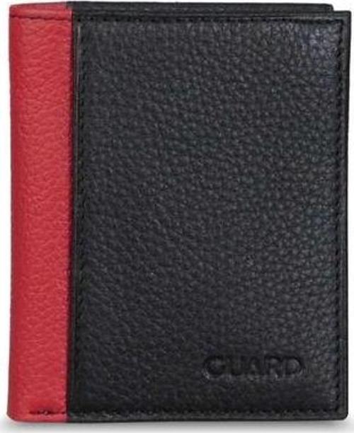 Siyah/Kırmızı  Mini Deri Erkek Cüzdan - GRD2403XW22505