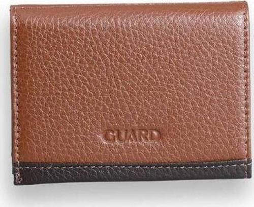 Taba - Kahverengi Çift Renk Bölmeli Hakiki Deri Kartlık - GRD2403XW22576