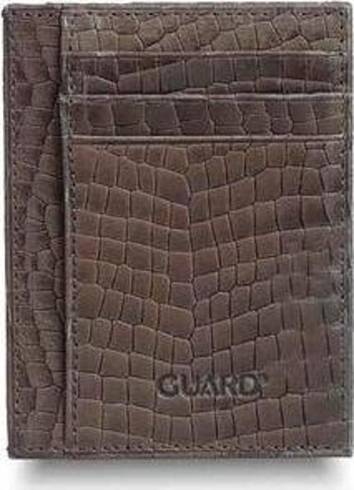 Texas Baskı Kahverengi Deri Kartlık - GRD2403XW22158