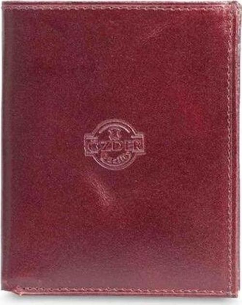 Özder Çok Bölmeli Dikey Bordo Deri Erkek Cüzdanı - GRD2403XW22462