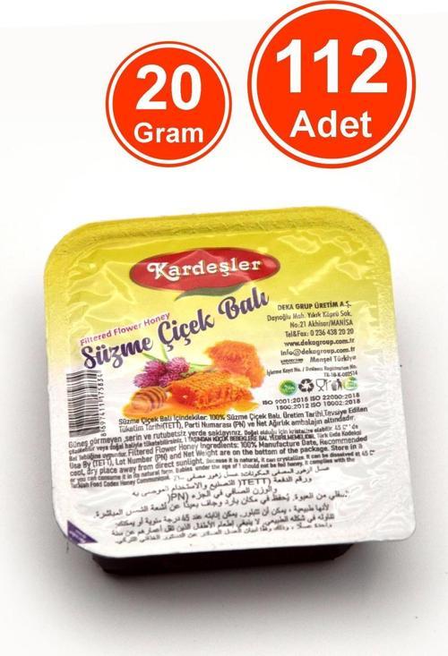 Süzme Çiçek Balı Piknik Kahvaltılık 20 G x 112 Adet