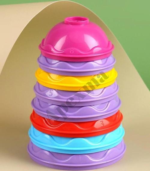 Eğitici Toplu Mini Kule Set Oyuncak Kule Dizme Oyunu