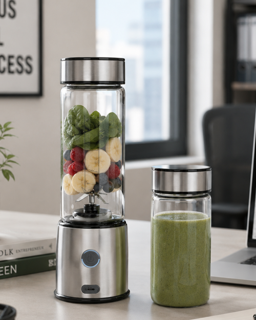 uygun Kablosuz Cam Blender Yüksek Güçlü Smoothie Meyve Sebze Blenderı popüler