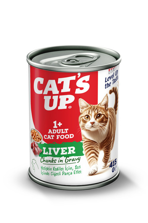 Cats Up Yaş Yetişkin Kedi Maması Ciğerli 415gr