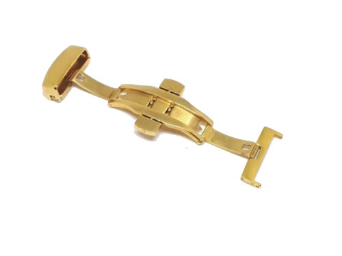 Saat Kordon Klipsi Kelebek Saat Tokası altın rengi 22 mm Çelik (NOT : 24 MM KORDONA UYGUN)