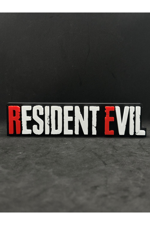 Resident Evil Temalı Duvar Dekoru - Oyuncu Odası Tablosu - 20 X 17,5 X 1,5 Cm