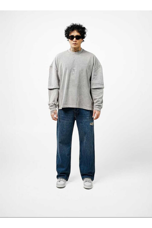 2Y Premıum Lıght Grey Sweatshirt