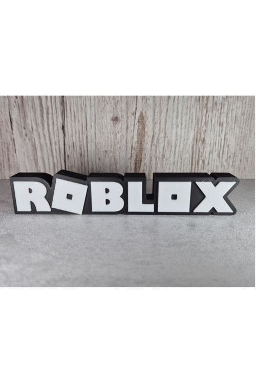 Roblox Yazı Dekoru 21 Cm | 3D Baskı Masaüstü Biblo | Oyun Odası & Gamer Dekorasyonu