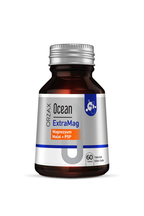 Ocean ExtraMag Magnezyum Malat + P5P 60 Tablet