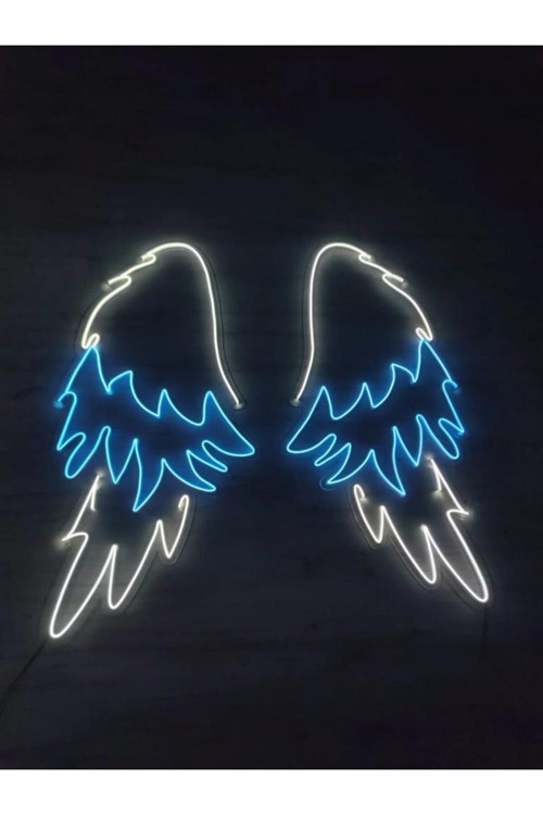 Melek Kanadı Neon Led Tabela Dekoratif Aydınlatma