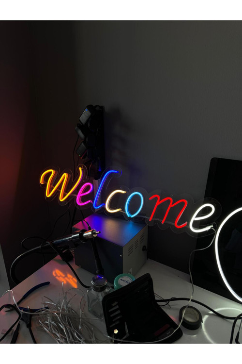 "Welcome" Neon Led Tabela