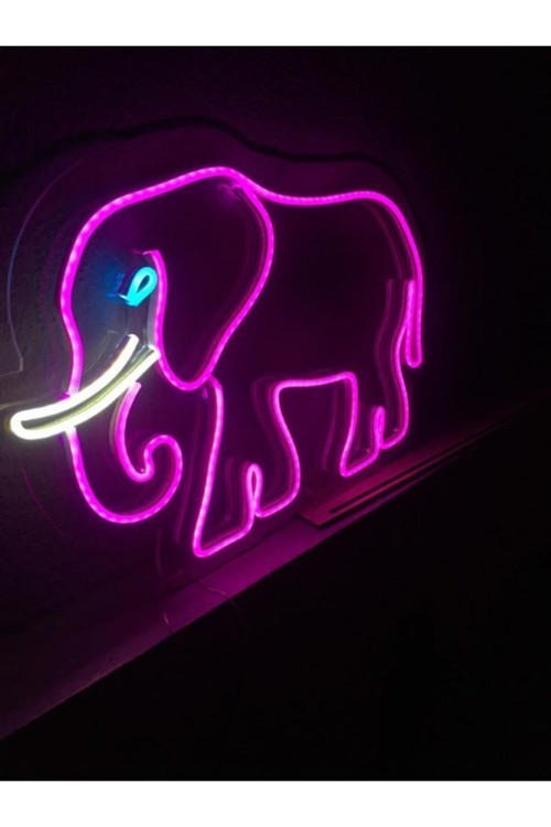 Fil Neon Led Işıklı Tablo Duvar Dekorasyonu (4Mm Pleksi- 45X30Cm)