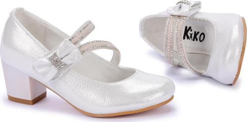 750 Vakko Günlük Kız Çocuk 4 Cm Topuklu Babet Ayakkabı Sedef