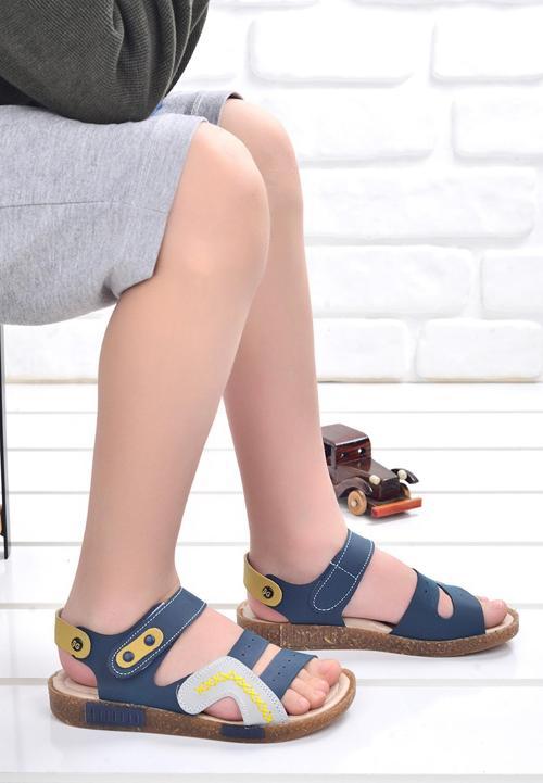 Erkek Çocuk Sandalet Şb 2498-07 Lacivert - Gri