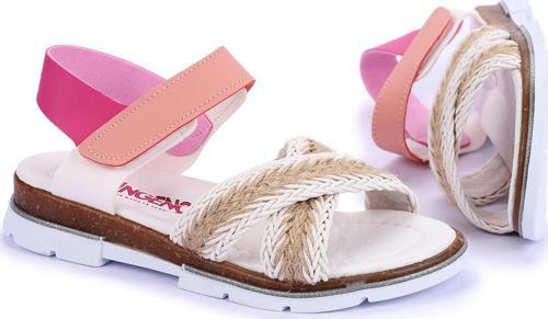 Ortopedik Kız Çocuk Sandalet Şb 2843-47 Beyaz - Fuşya