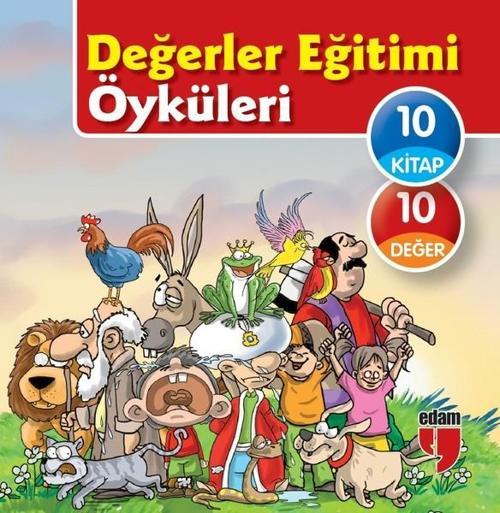 Değerler Eğitimi Öyküleri Seti-10 Kitap Takım-Büyük Boy