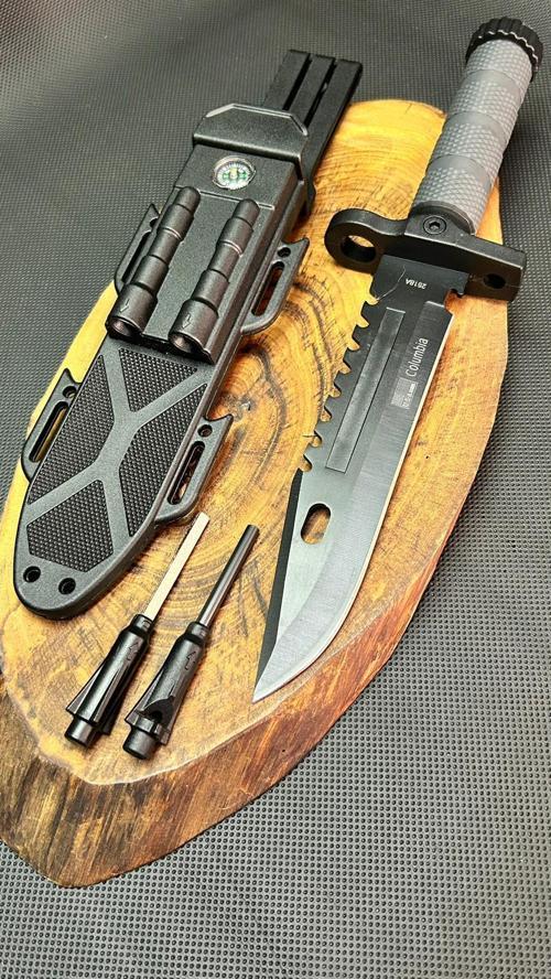 Kişiye Özel 34 cm Sert Kılıflı Avcı Bıçağı Seti
