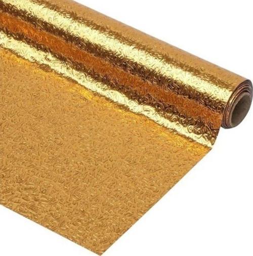 10 Metre Kendinden Yapışkanlı Silinebilir Mutfak Tezgah Üstü Sticker Folyo Gold Renk 