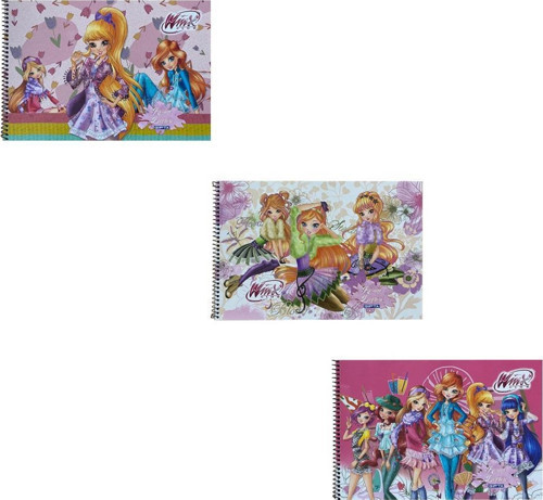 Winx 17x24 Spiralli Resim Defteri 15 Yp 3'LÜ