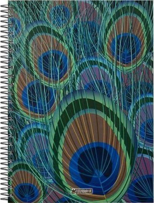 A4 Spiralli Sert Kapak Defter 160 Yaprak Kareli 4 Renk Bölmeli