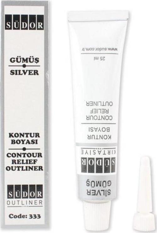 Kontur Boyası Gümüş 25 Ml