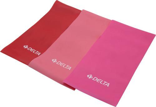 3 'lü Pilates Bandı 120 Cm x 15 Cm Egzersiz Direnç Lastiği (Uç Kısmı Açık)