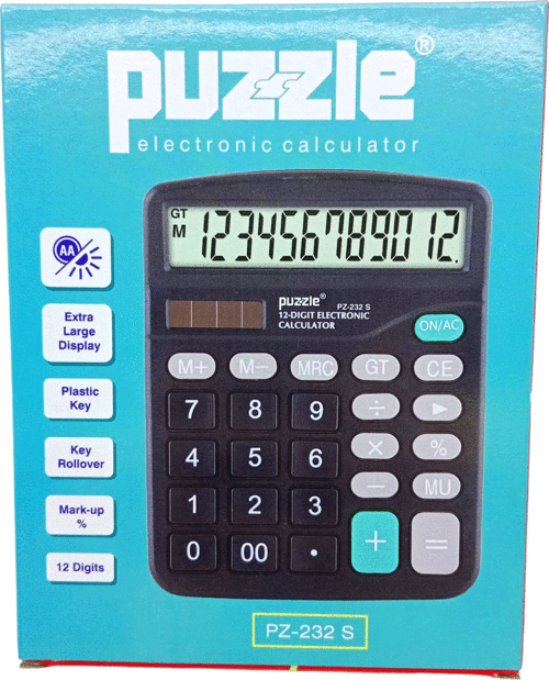 12 HANELİ HESAP MAKİNESİ PZ-232S 