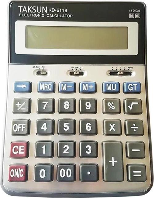 12 HANELİ HESAP MAKİNESİ TS-6118 