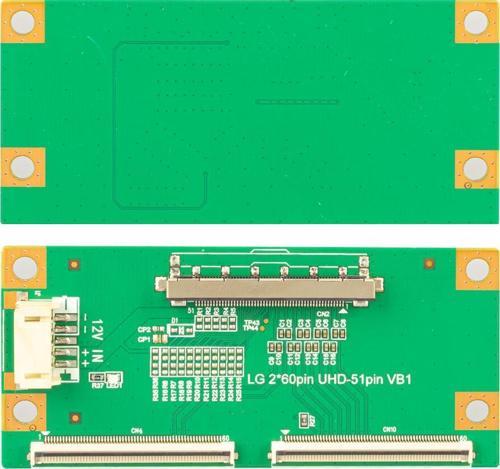 2X60 PIN- 51 PIN LG T-CON FLEXI ÇEVİRİCİ BOARD 