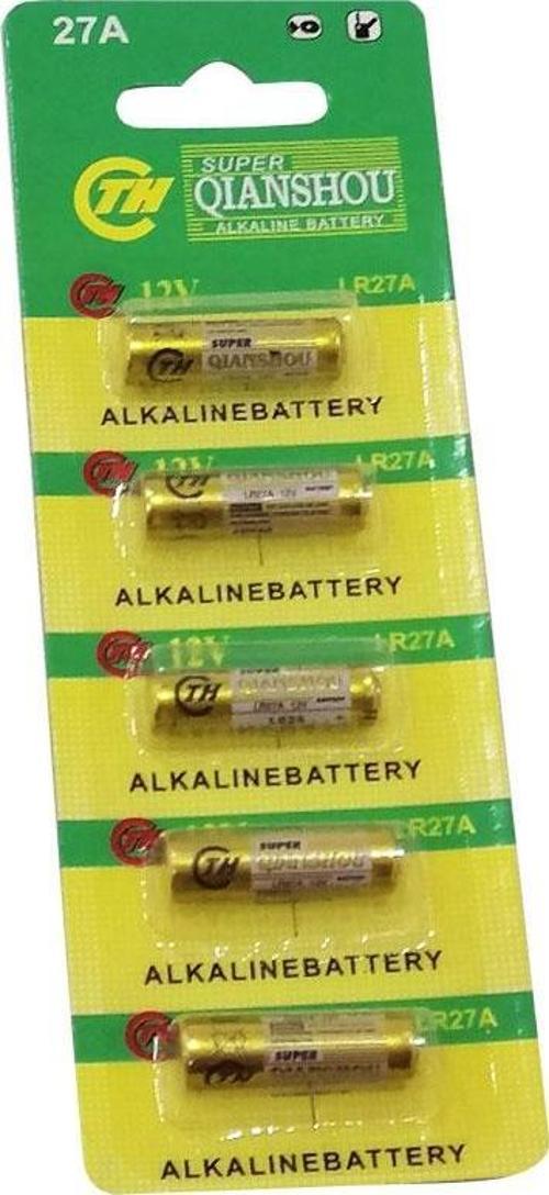 27A İNCE 12 VOLT ALARM PİLİ 5Lİ PAKET
