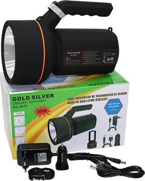 2İN1 30W - 28SMD LED USB - OTO - ADAPTÖR ŞARJLI EL FENERİ PROJEKTÖR 