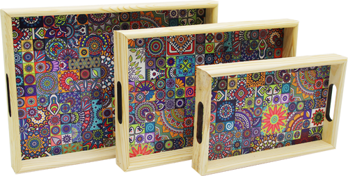 3 BOY AHŞAP TEPSİ DESENLİ ZEMİN 16X26 - 21X31 - 24X34CM 