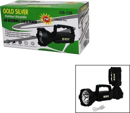 2IN1 7W LED - COB SOLAR - USB ŞARJLI EL FENERİ SU GEÇİRMEZ 