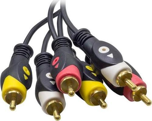 3 RCA + 3 RCA 3 METRE KABLO 1.KALİTE 