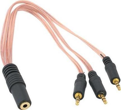 3.5 MM STEREO DİŞİ / 3 X 3.5 STEREO ERKEK 5+1 KABLO 