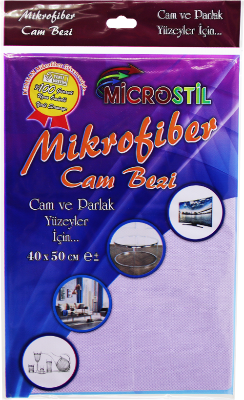 40X50CM MİKROFİBER TEMİZLİK CAM BEZİ 