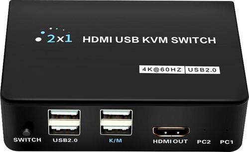 4K HDMI USB KVM SWITCH 2X1 