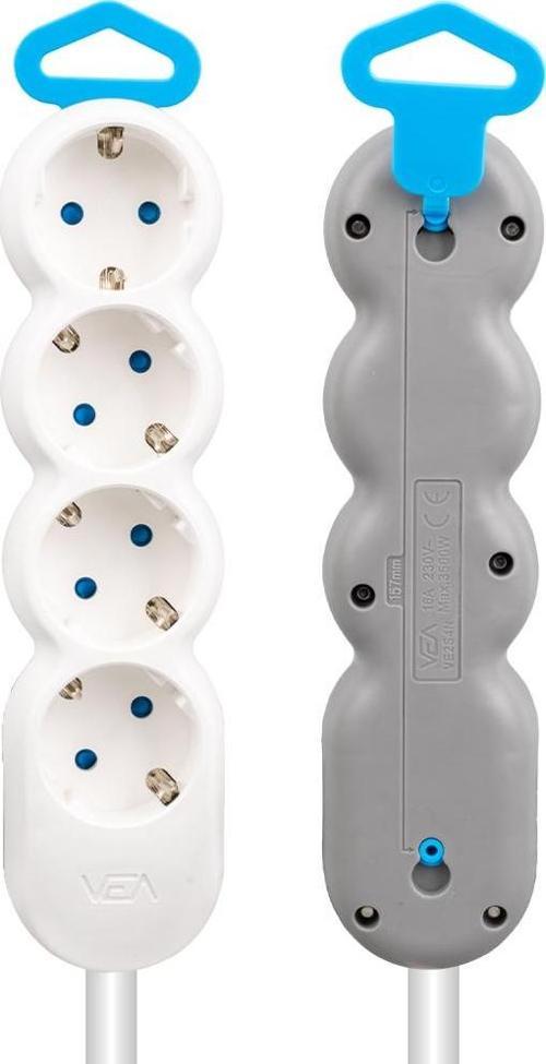 4LÜ 1.5 METRE KABLOLU GRUP PRİZ 