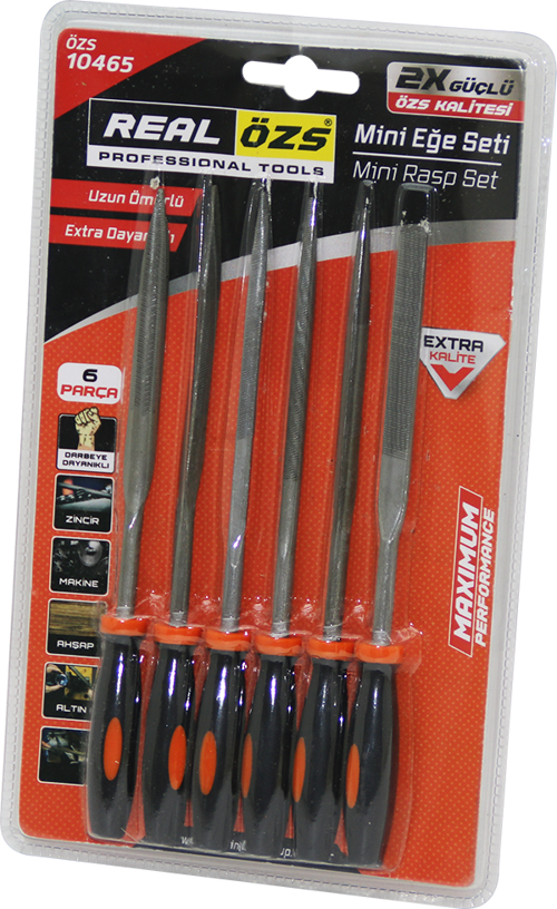 6 ADET  MİNİ FİLE EĞE SETİ 